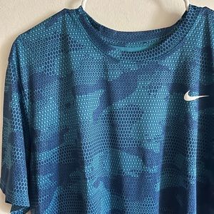 Blue Nike Dri-Fit Athletic Shirt